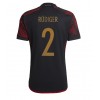 Tyskland Antonio Rudiger #2 Bortedrakt VM 2022 Kortermet